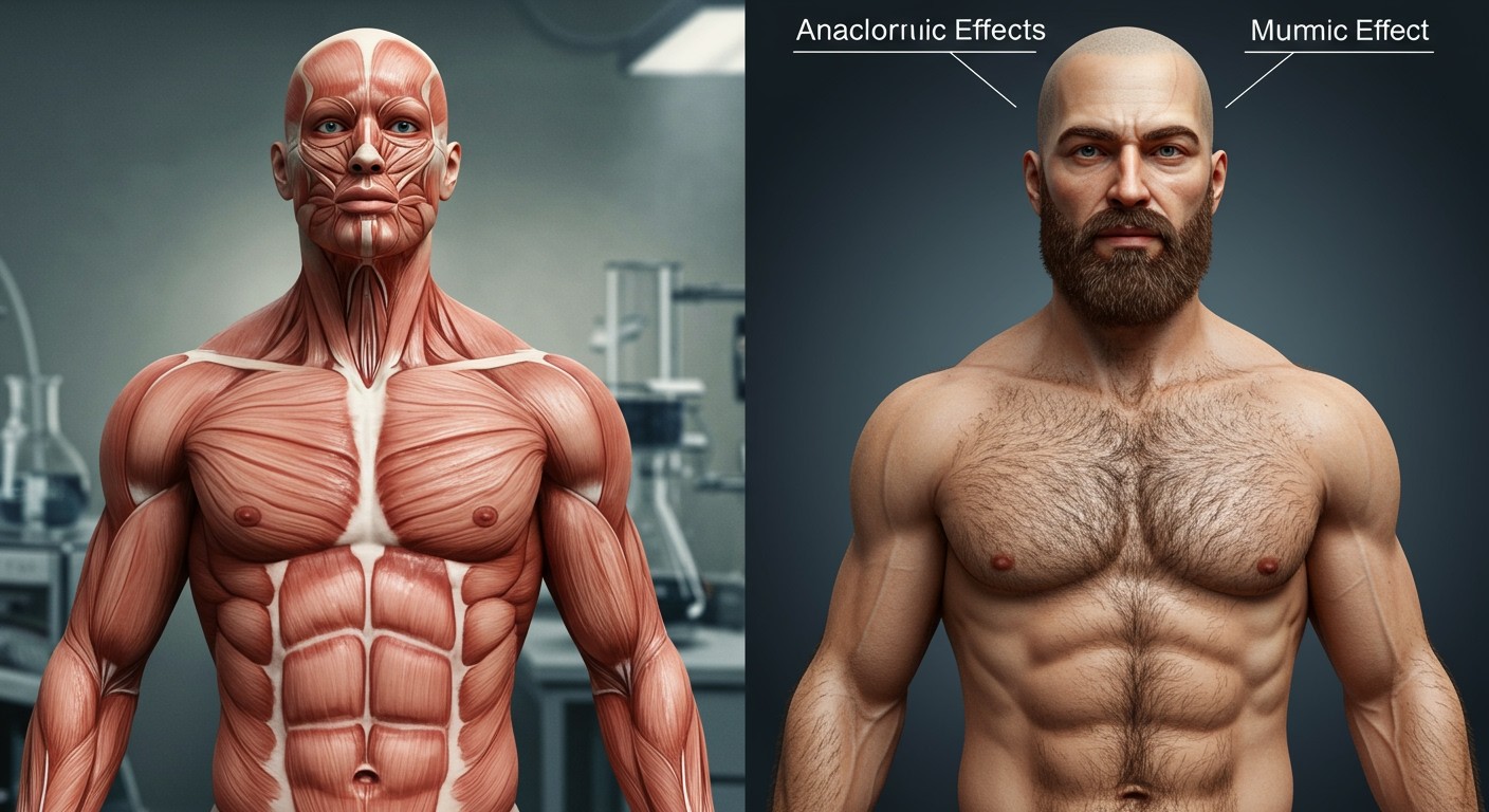 A drostanolon anabolikus hatása erősebb az androgénnél.