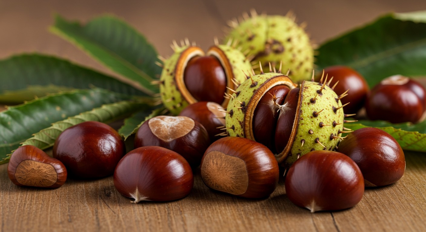 A gesztenye gazdag A-, B- és E-vitaminokban.