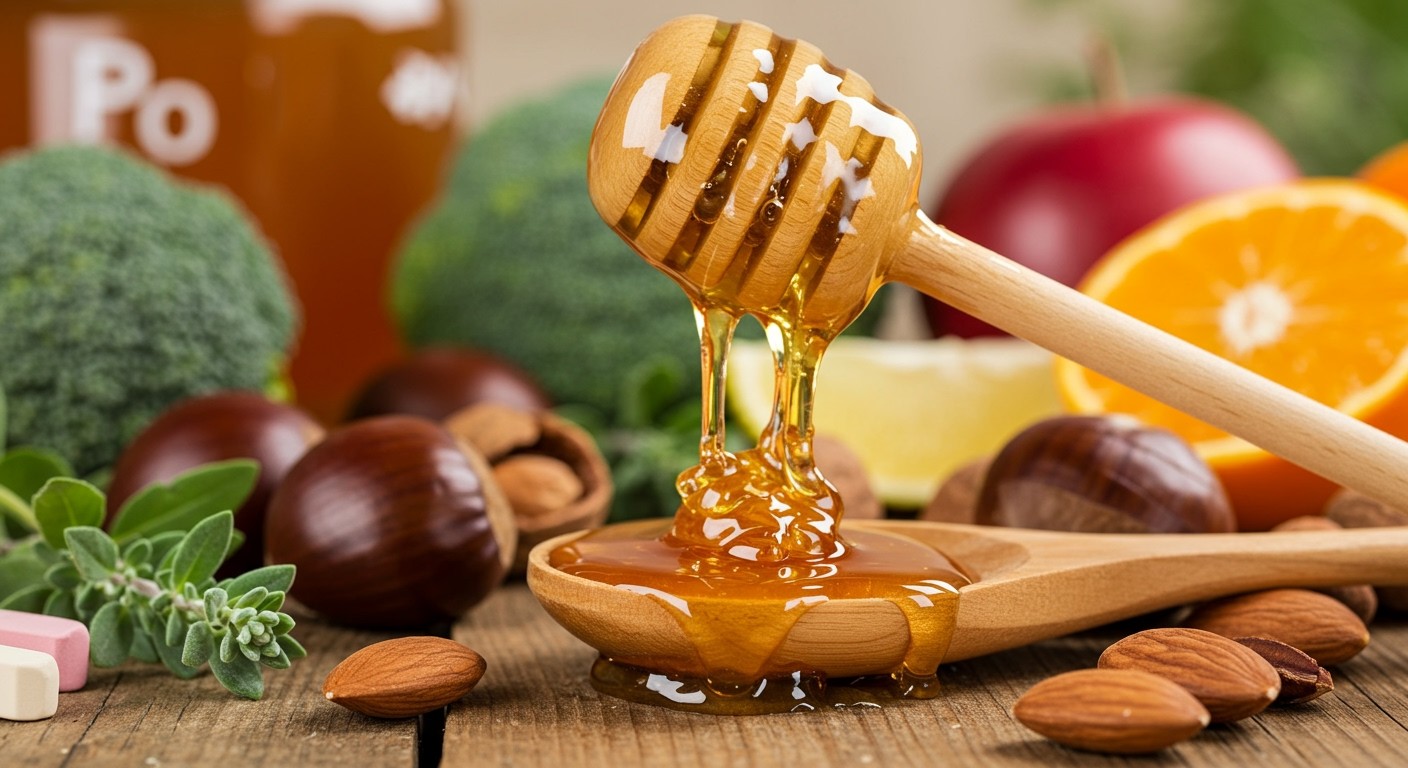 A gesztenyeméz gazdag antioxidánsokban és ásványi anyagokban.