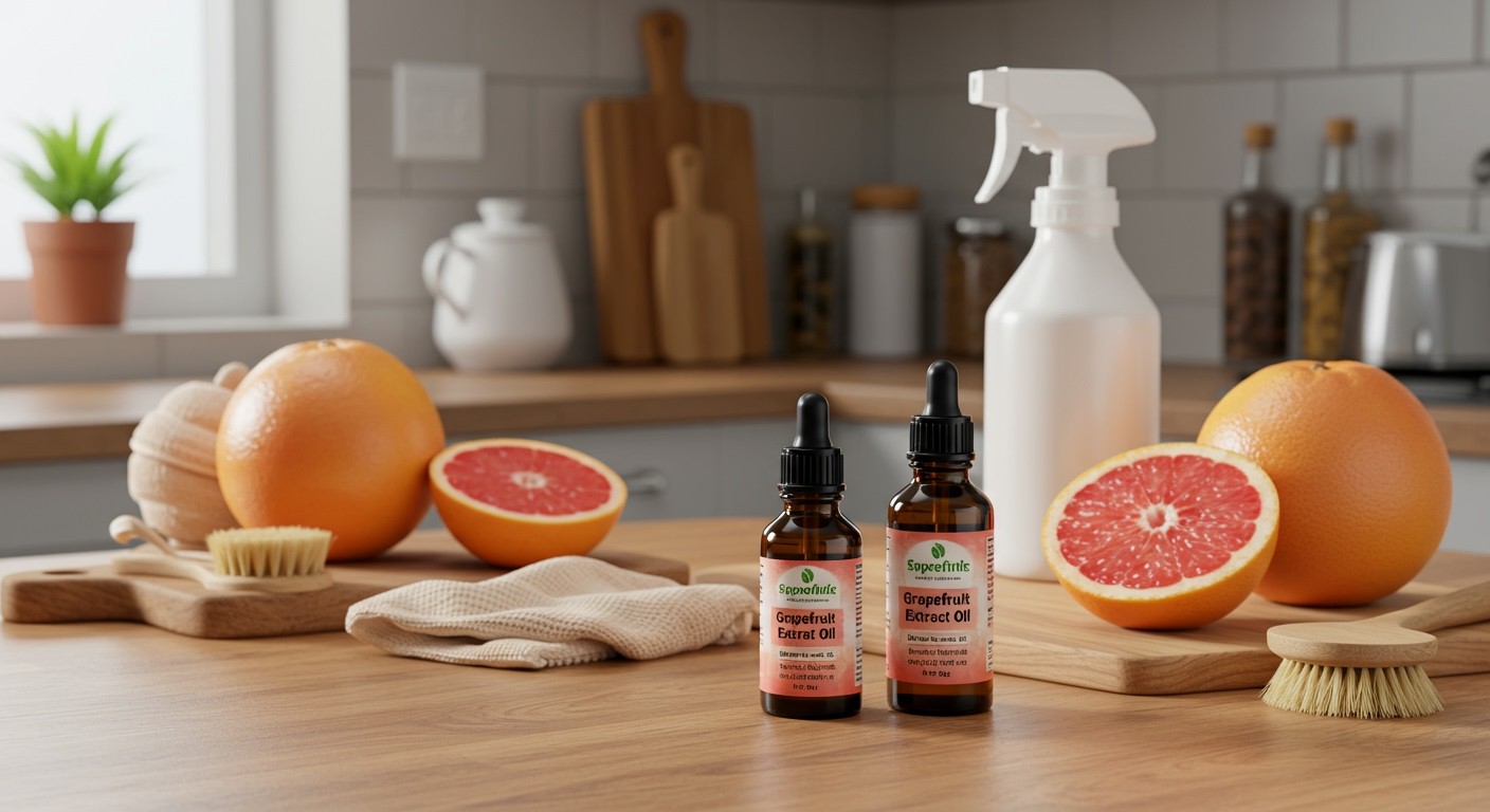 A grapefruitmag olaj erőteljes antibakteriális hatású fertőtlenítőszer.
