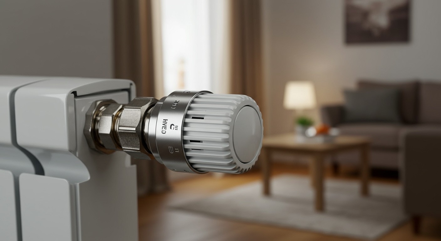 A termosztatikus szelepek segítik a fűtéshatékonyság növelését.