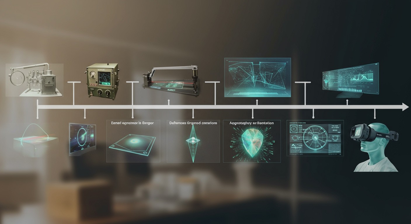 A holográfia a 20. század közepén született.