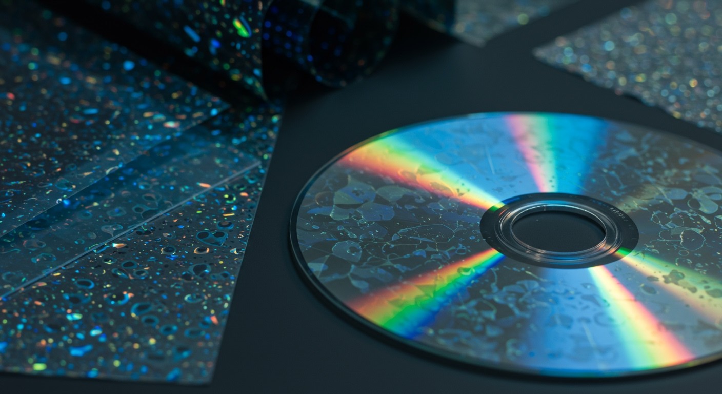 A holografikus lemezek nanorétegekben tárolják az információt.