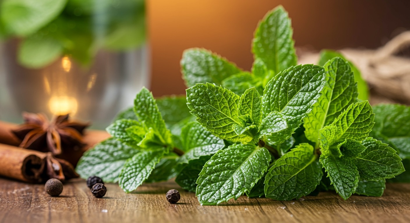 A menta gazdag antibakteriális vegyületekben és antioxidánsokban.