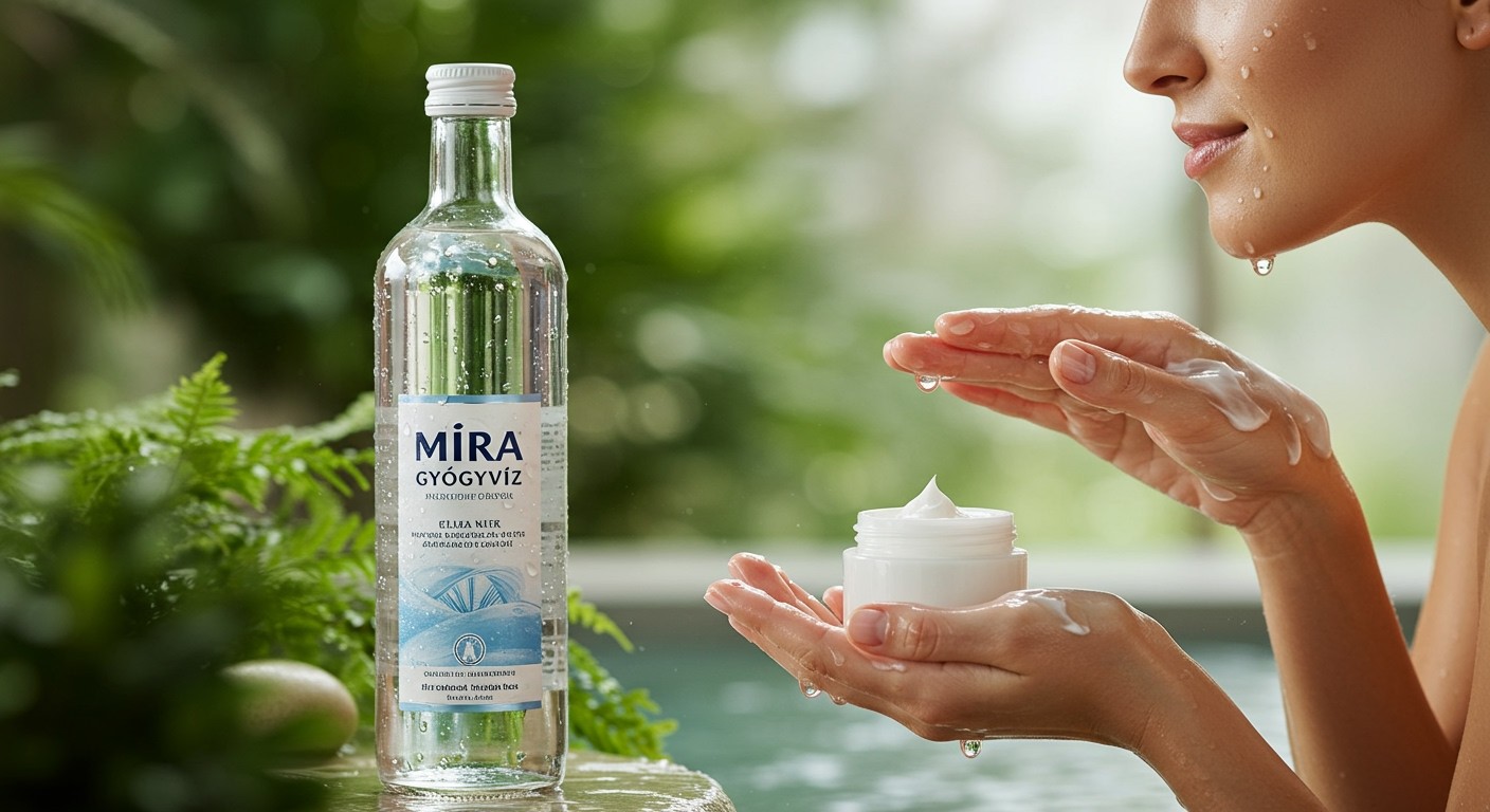 A Mira gyógyvíz hidratálja és regenerálja a bőrt.