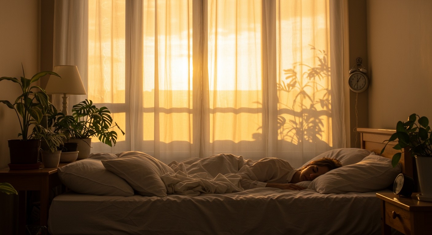 A napfény segíti a melatonin termelést és az alvást.