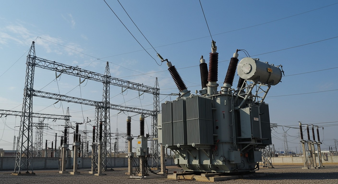 A transzformátorok feszültségszintet változtatnak az energiahatékonyság érdekében.