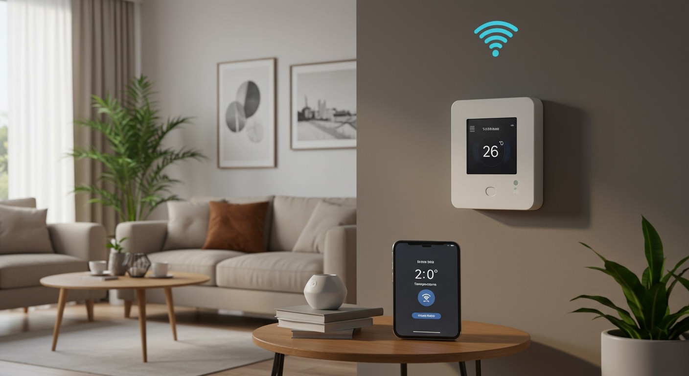 A WiFi-s termosztátok távolról is szabályozhatják a fűtést.