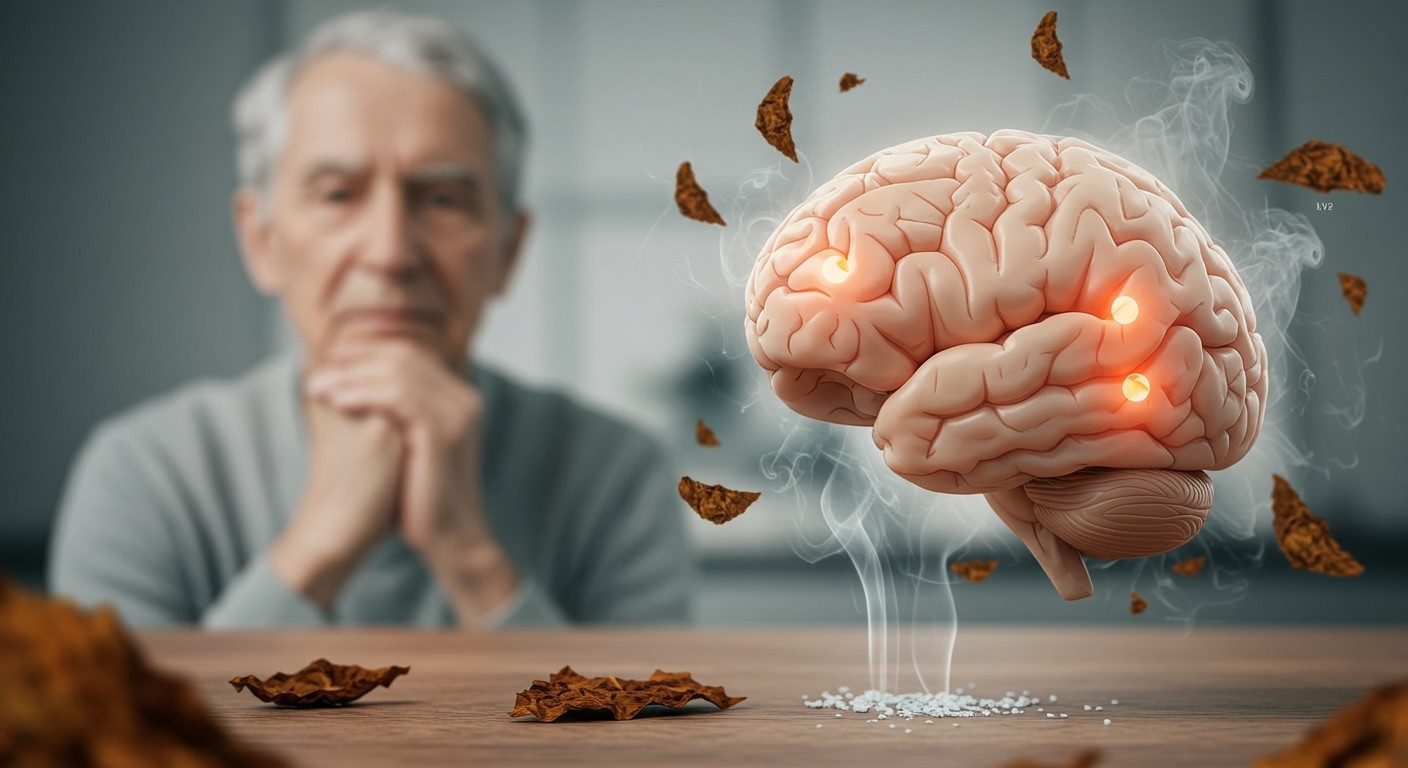 A nikotin potenciálisan lassíthatja az Alzheimer-kór progresszióját.