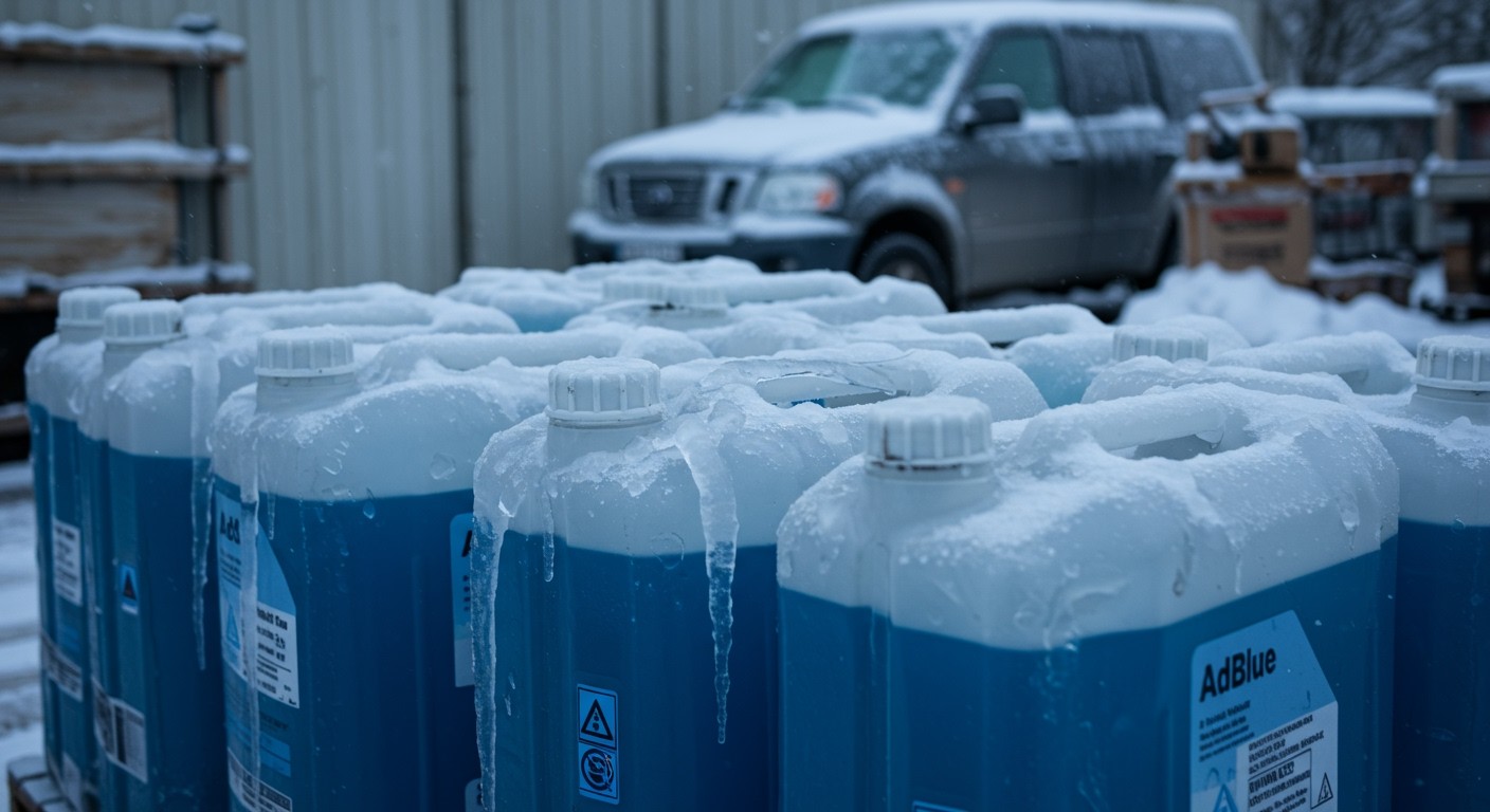 Az AdBlue fagyáspontja -11 °C, télen tárolja óvatosan!