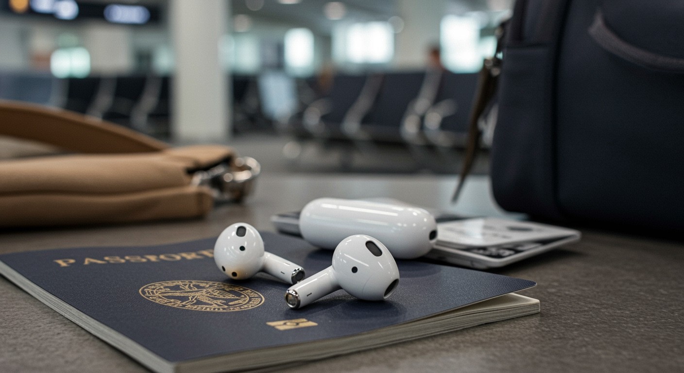 Az AirPods zajszűrése ideális a nyugodt utazásokhoz.
