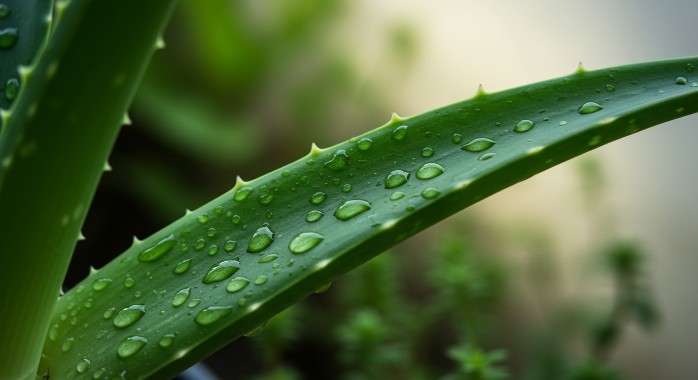 Az Aloe Vera természetes hidratáló és gyulladáscsökkentő hatású.