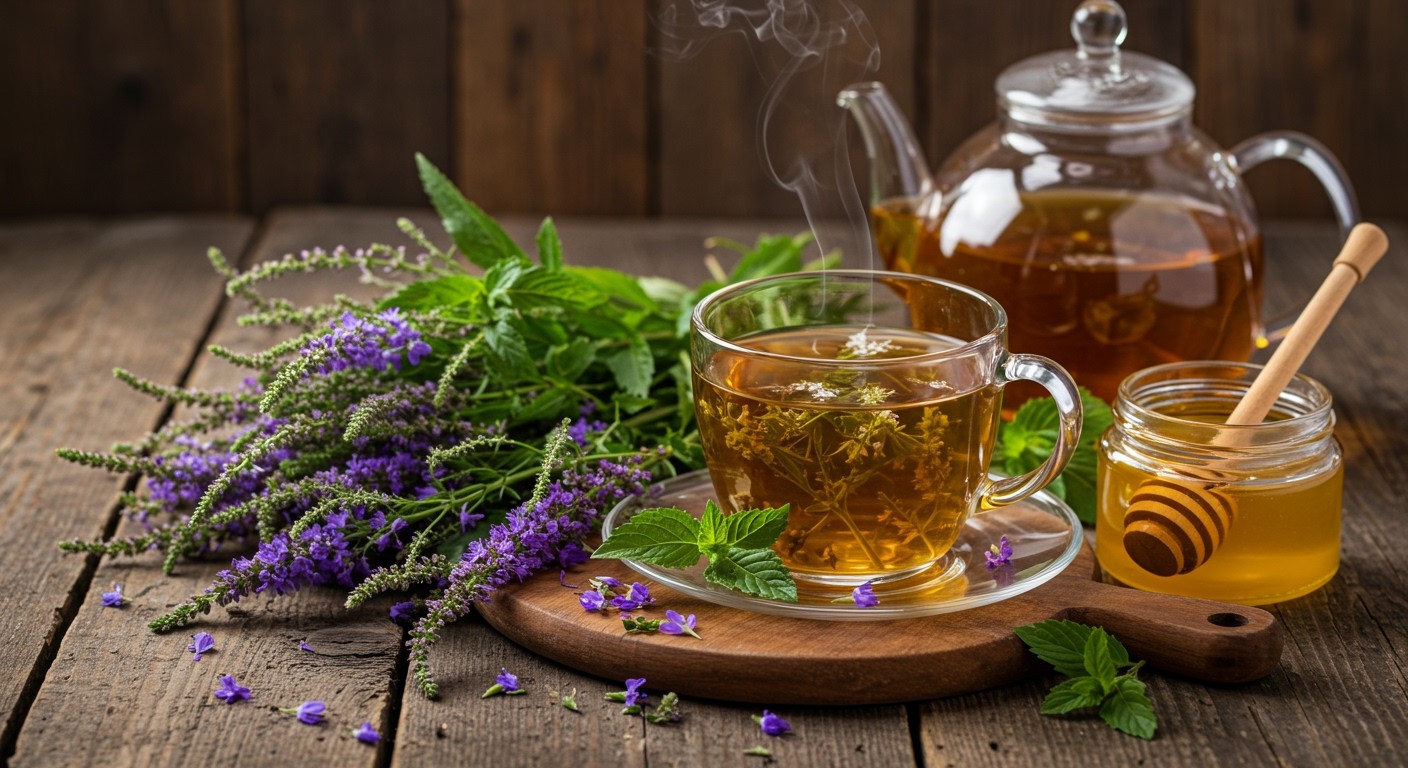Az orvosi veronika tea segíti a gyulladások csökkentését.