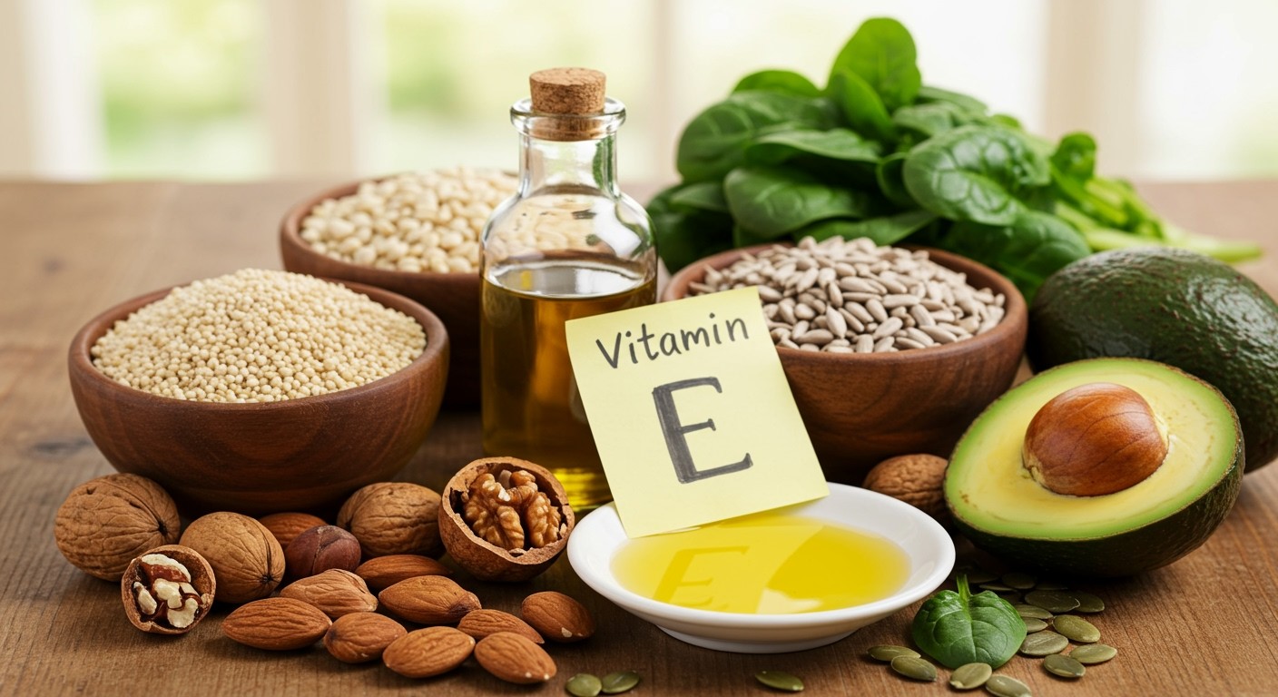Az E-vitamin hiánya izomgyengeséget és idegrendszeri problémákat okozhat.