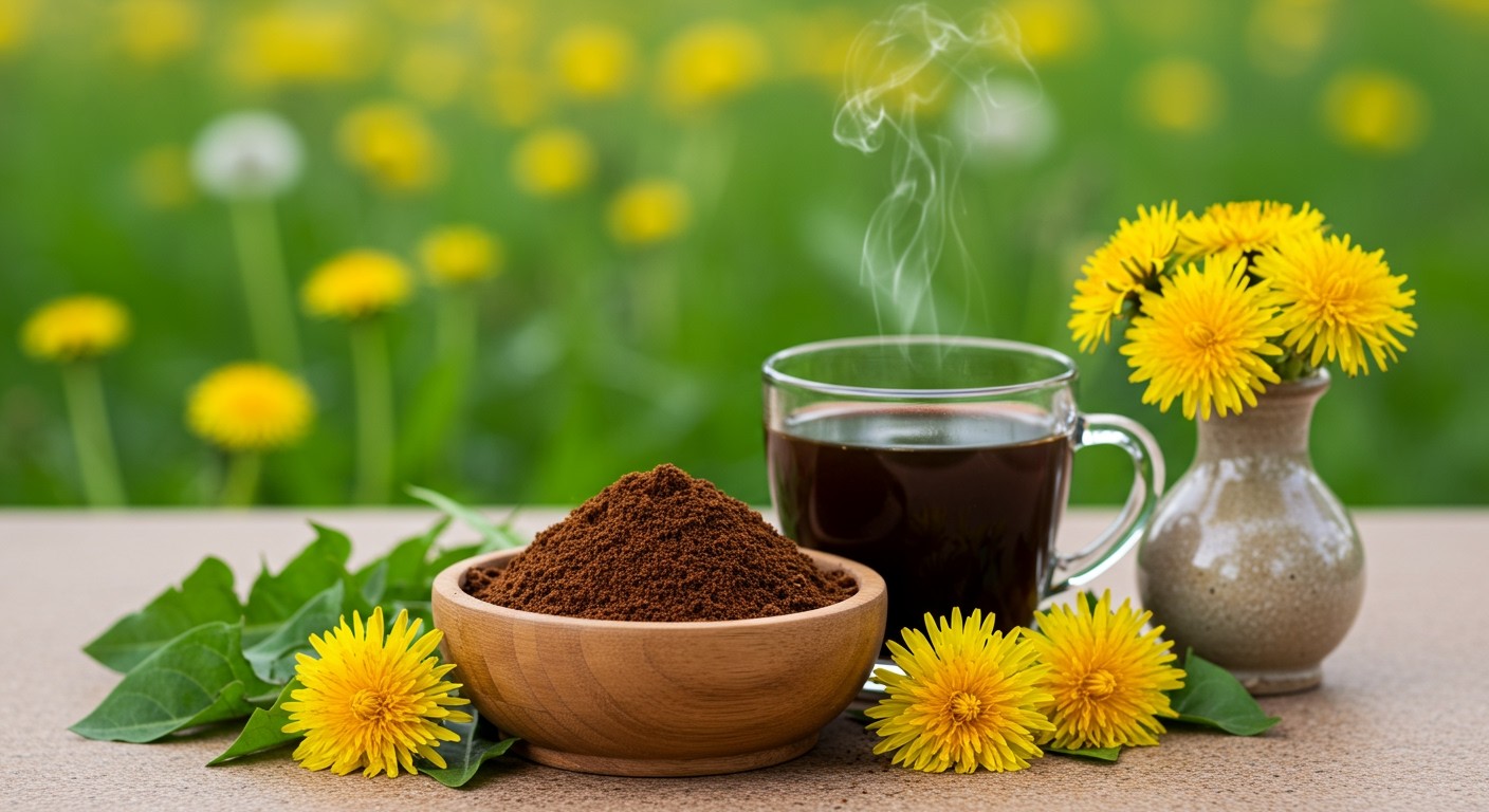 A pitypang gyökér kávé gazdag antioxidánsokban és tápanyagokban.