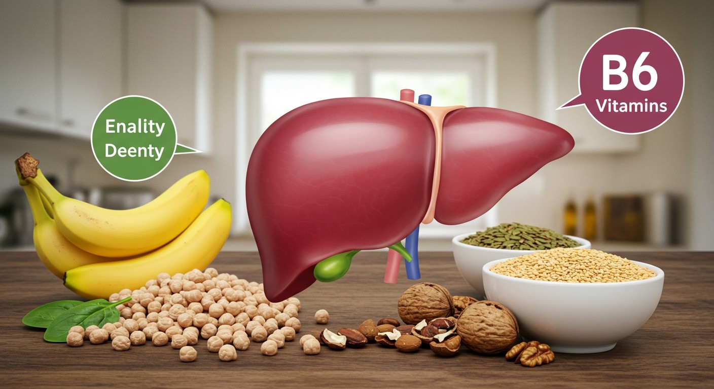 A B6-vitamin segíti a máj méregtelenítését és védelmét.