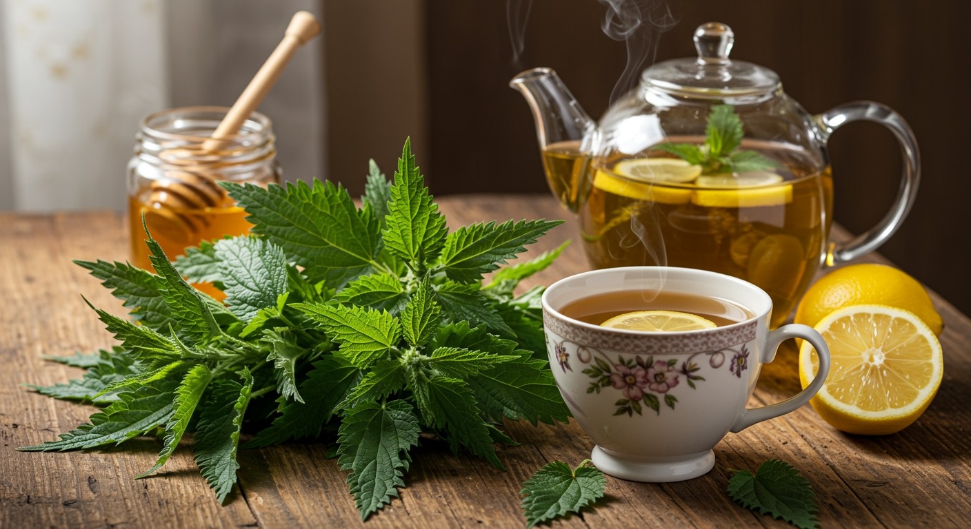 A csalántea elkészítésekor használj friss leveleket az ízért!