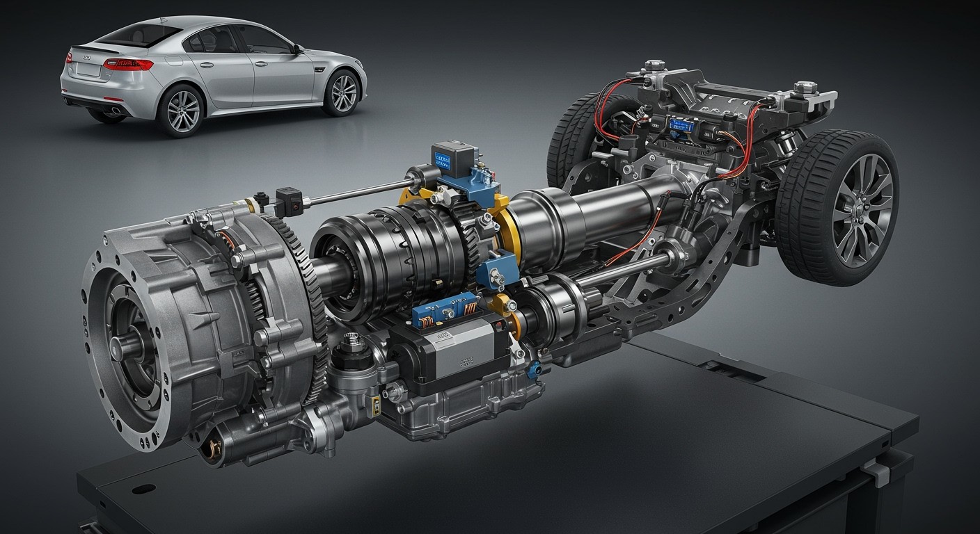 A DCT rendszerek precíz vezérléséhez hidraulika és elektronika szükséges.