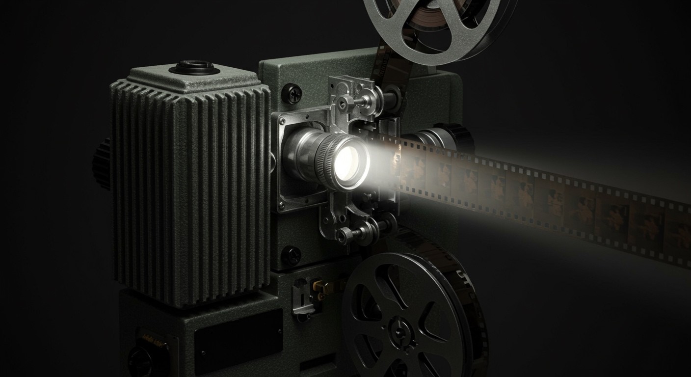 A filmszalag mozgása kulcsszerepet játszik a vetítésben.