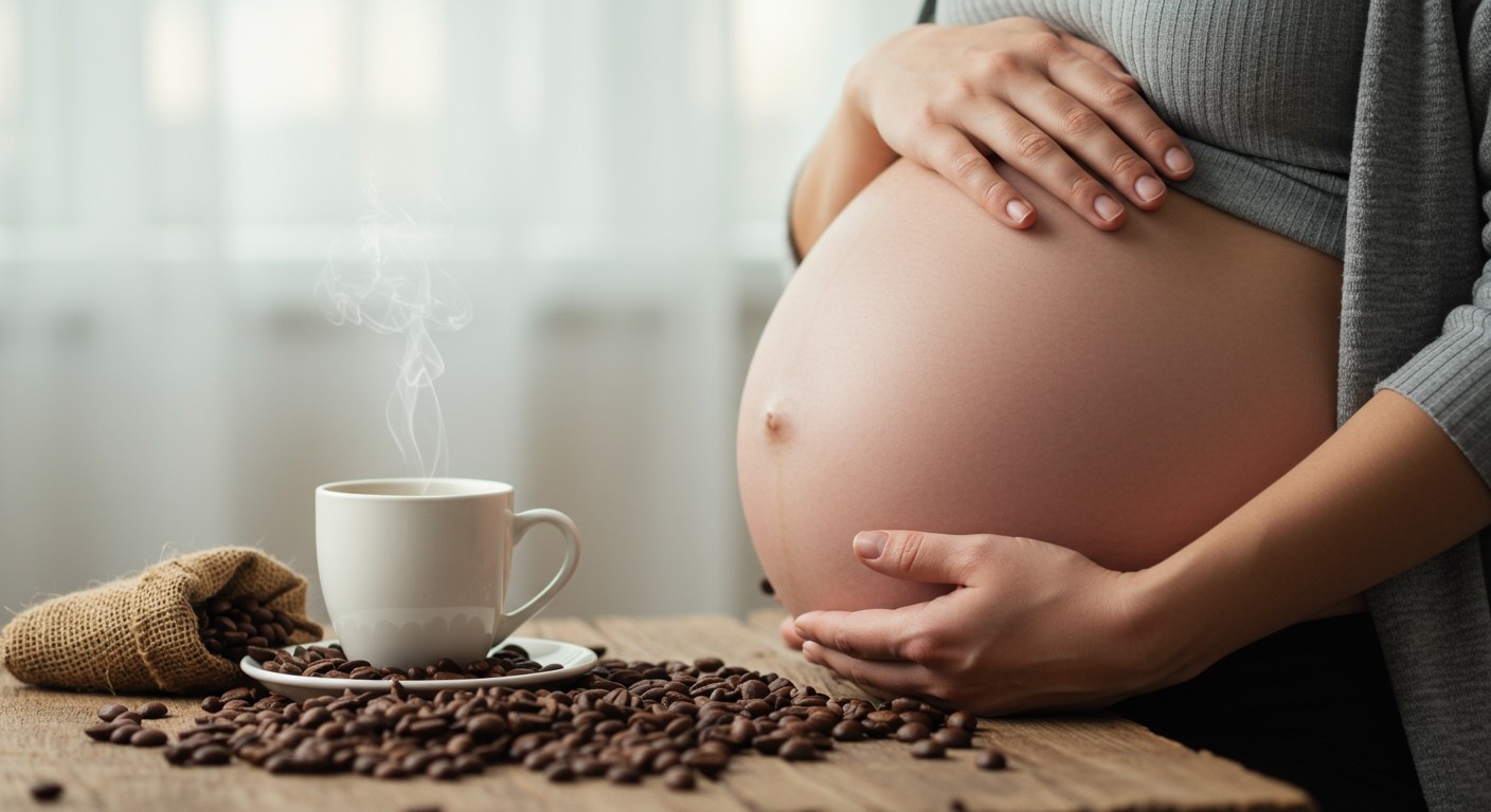 A koffein átjut a placentán, hatással van a magzatra.