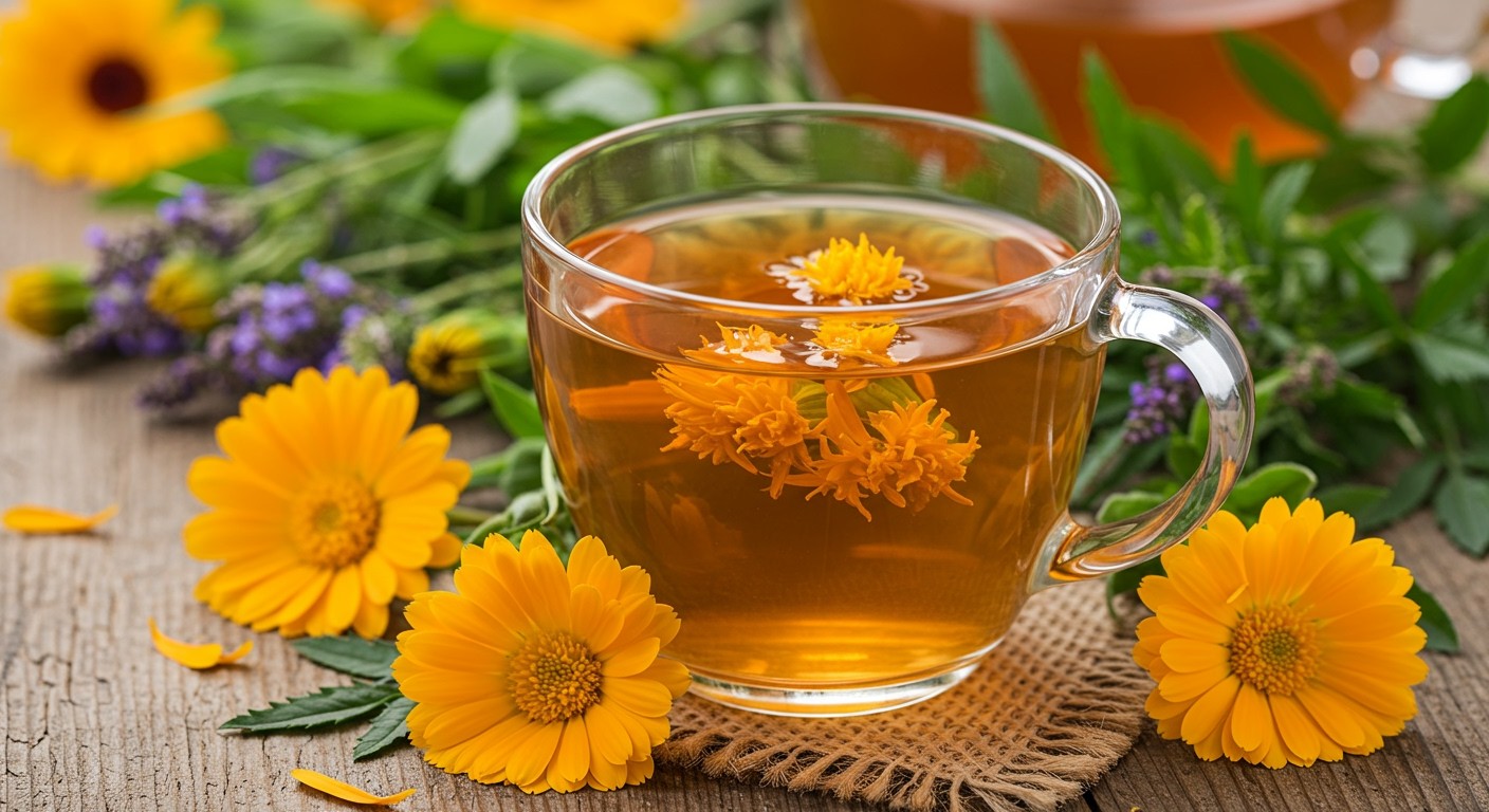 A körömvirág tea valós jótékony hatásokkal bírhat.