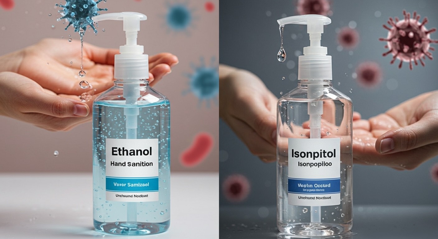 Az etanol hatékonyabb a baktériumok ellen, mint az izopropanol.