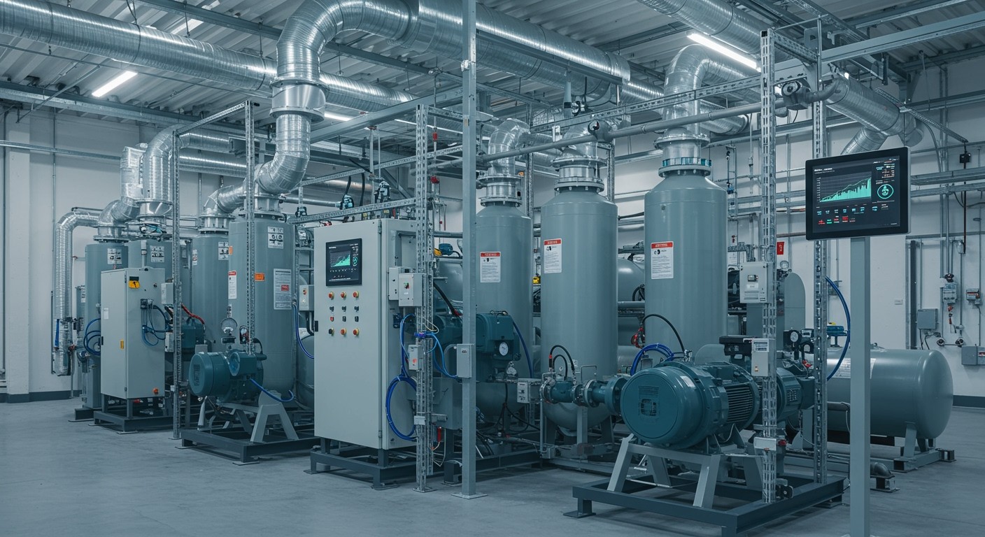 A levegő előkészítése csökkenti az energiafogyasztást és költségeket.