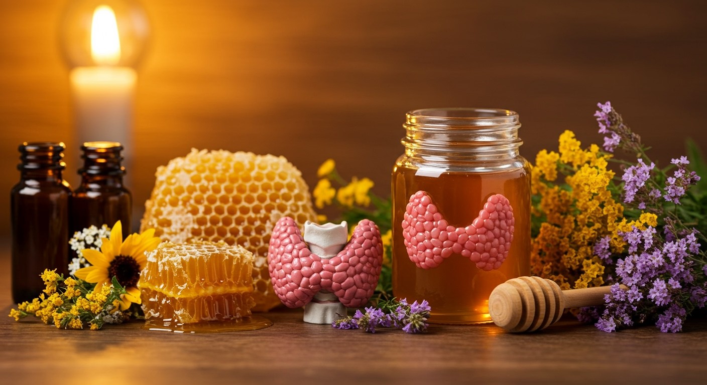 A méz antioxidáns tartalma támogathatja a pajzsmirigy működését.