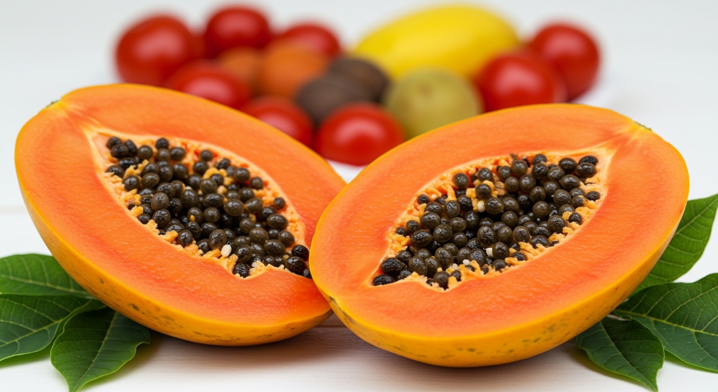 A papaya gazdag antioxidánsokban, segít a szív védelmében.