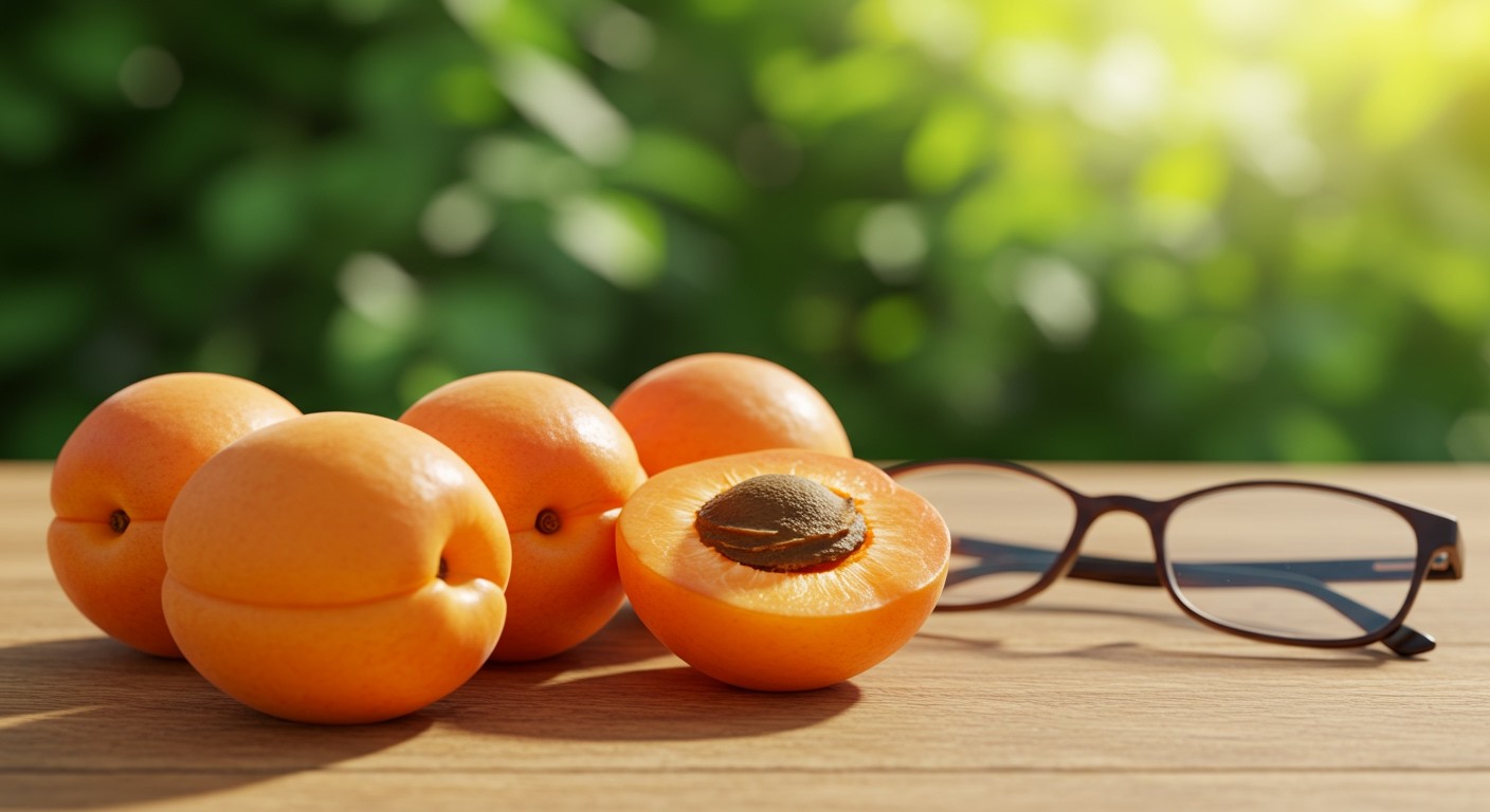 A sárgabarack A-vitaminja támogatja a szem egészségét.