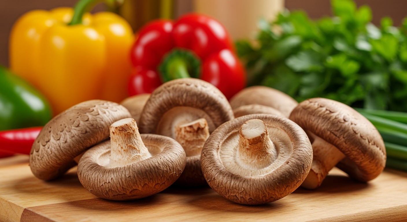 A shiitake gomba gazdag B-vitaminokban és ásványi anyagokban.