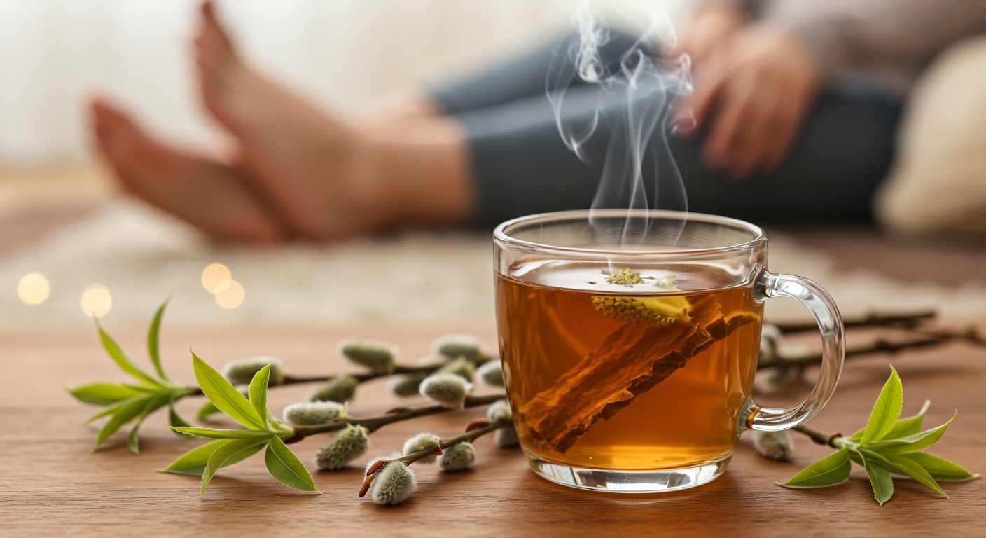 A fehér fűzfakéreg tea csökkentheti a plantar fasciitis tüneteit.