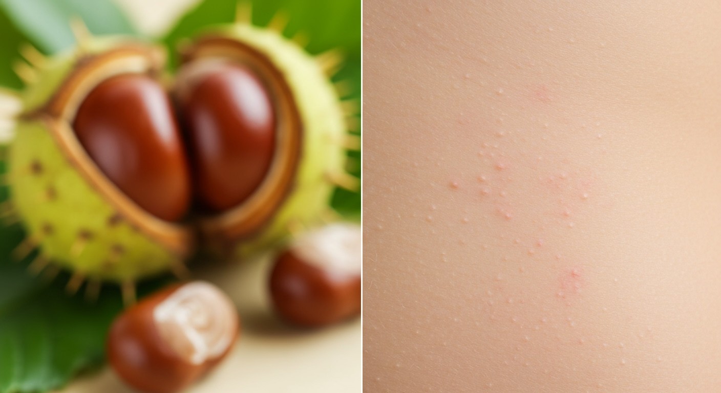 A vadgesztenye csökkentheti a cellulitot és a bőrpírt.
