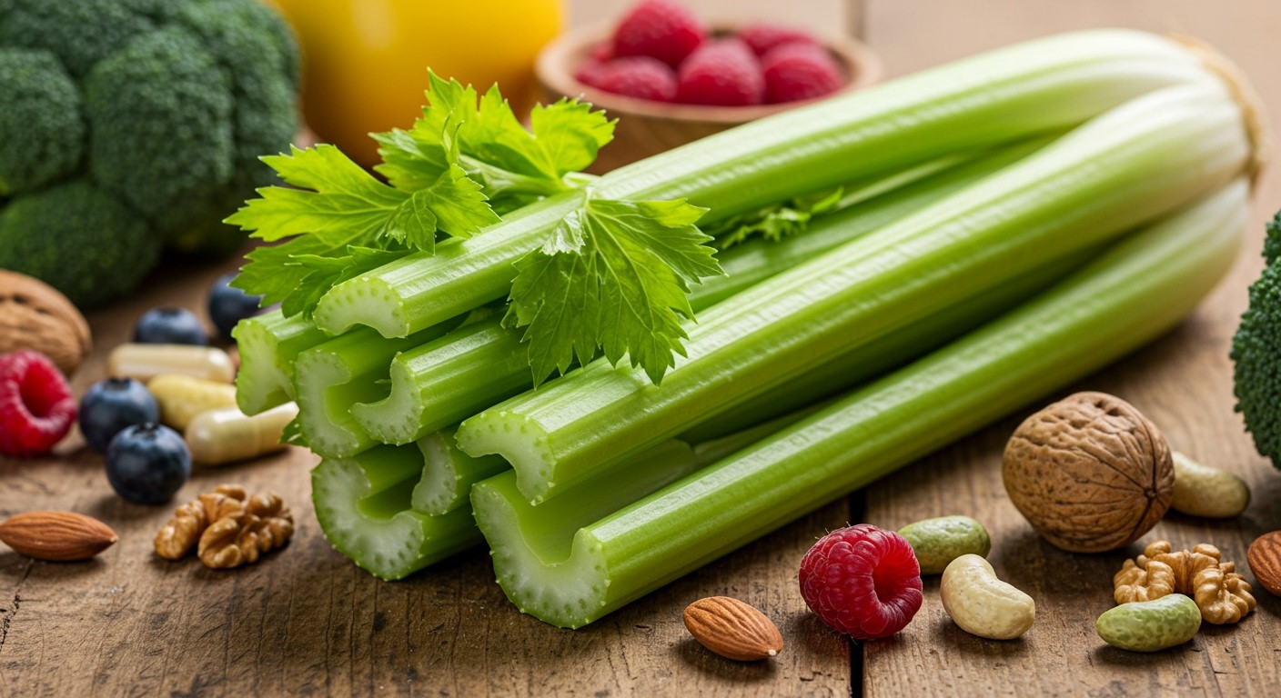 A zeller gazdag K-vitaminban és káliumban, támogatja a májat.