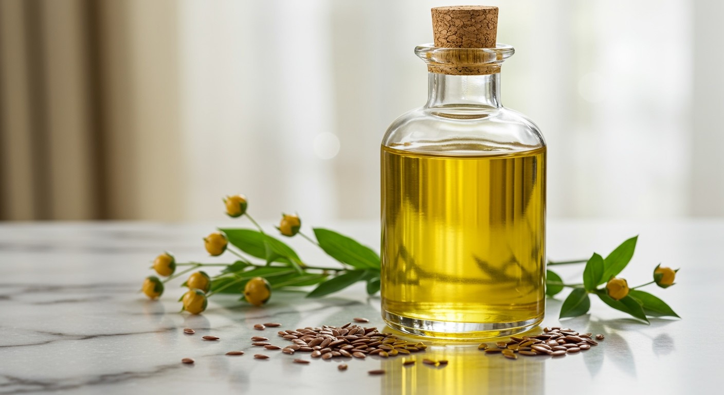 A lenmagolaj gazdag omega-3 zsírsavakban, ránctalanít.
