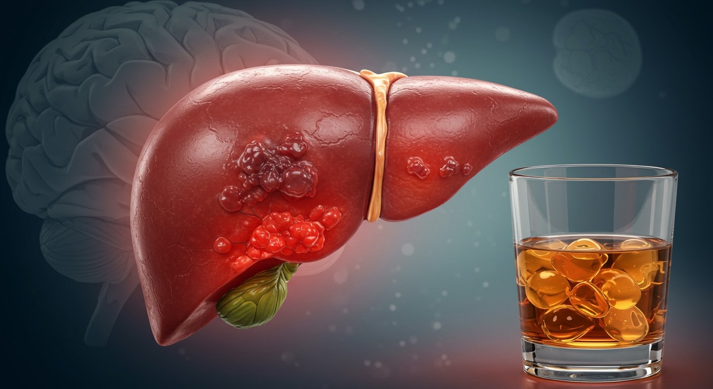 Az alkohol hosszú távon károsíthatja a májat és az agyat.