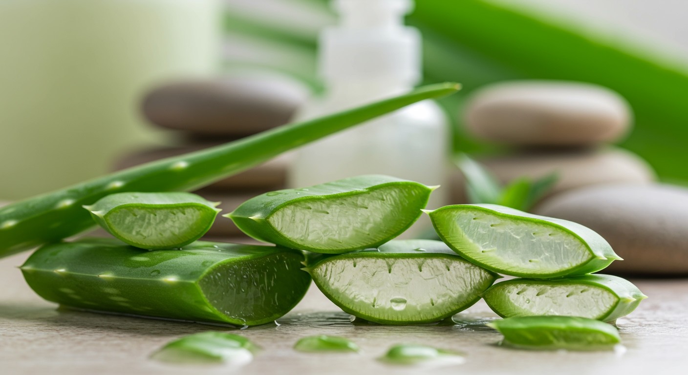 Az Aloe Vera gyulladáscsökkentő hatású, segít a pattanásokon.