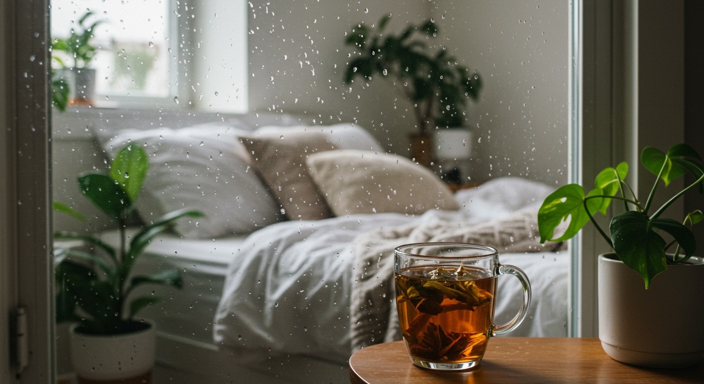 Az eső hangja csökkenti a stresszt és segít elaludni.