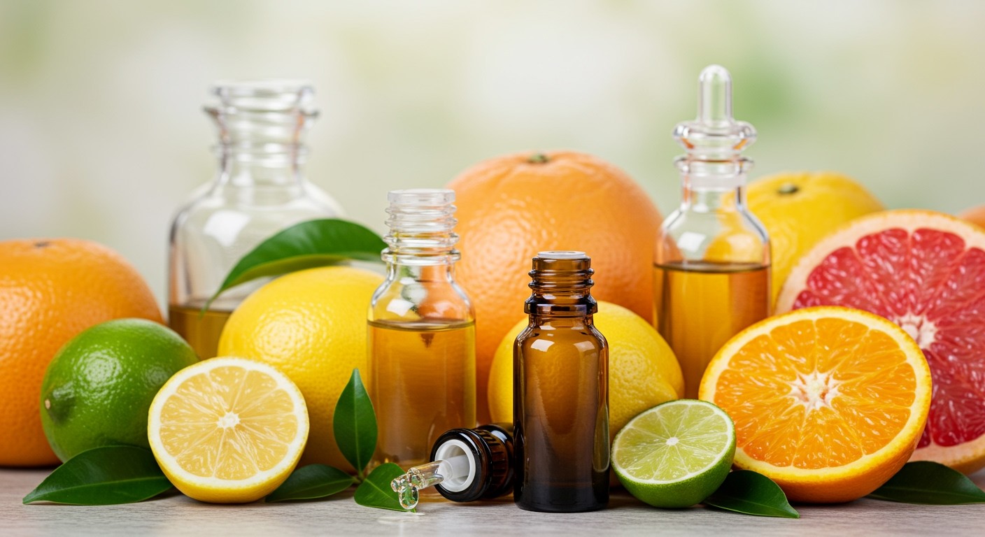 A citrus illóolajok energikus hangulatot és frissességet kínálnak.