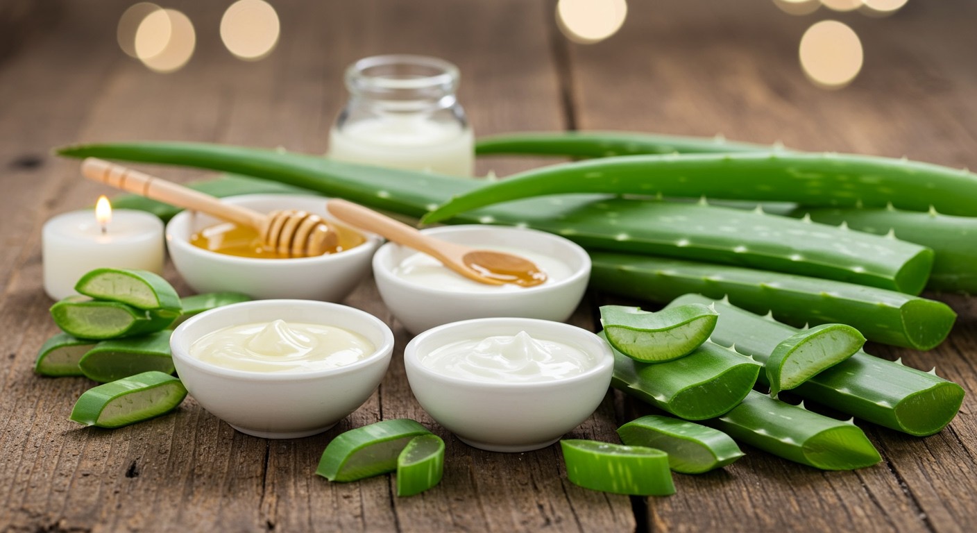 Az aloe vera hidratál és nyugtatja a bőrt természetesen.