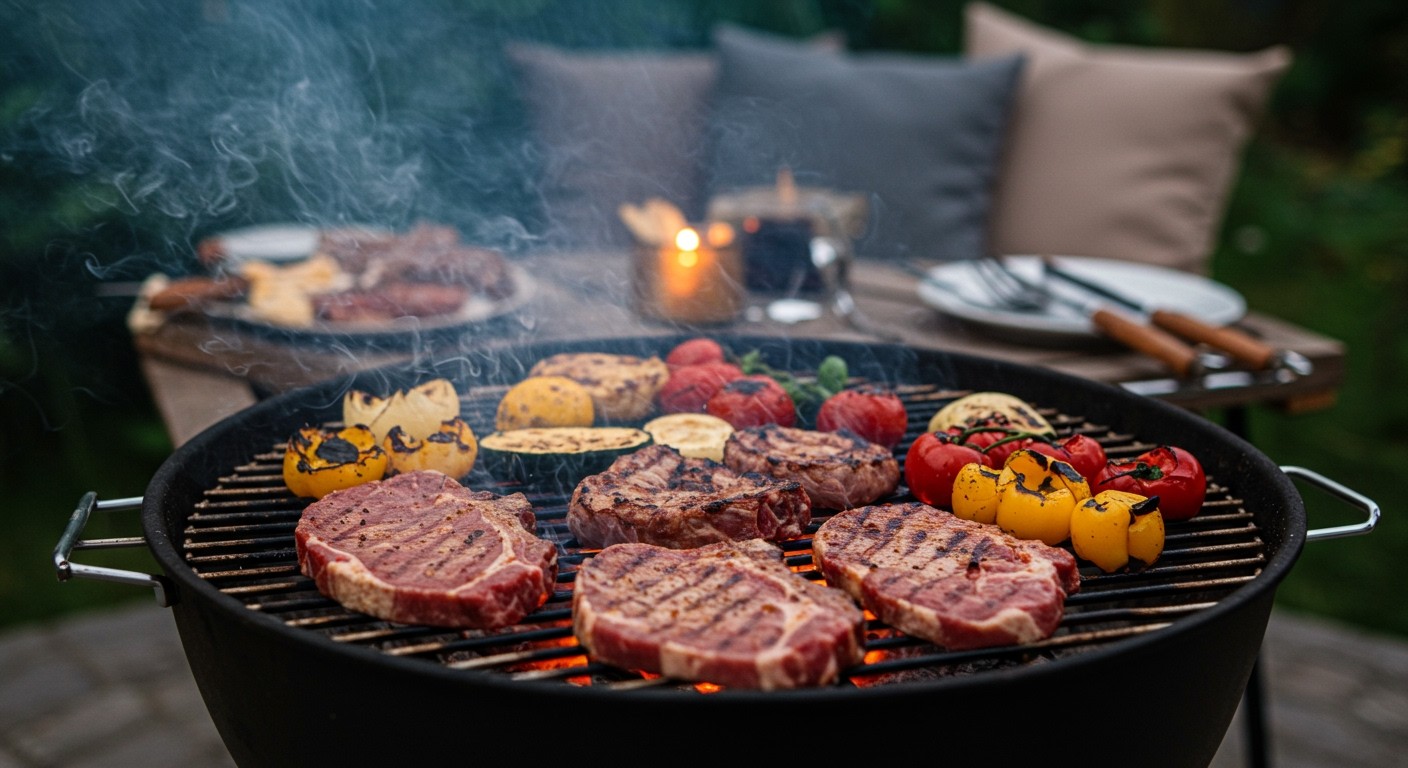 A füstölés ízletes aromát ad a grillezett ételeknek.