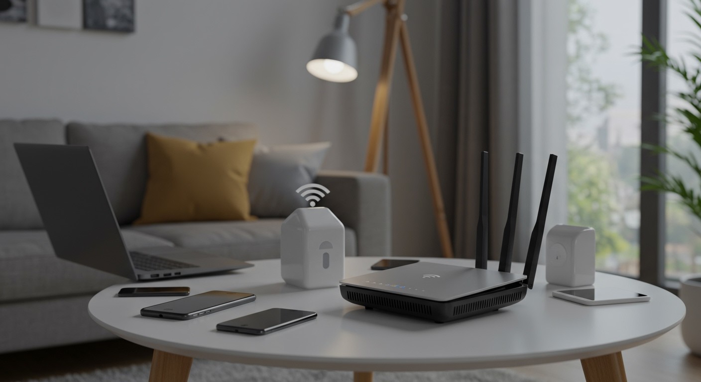 A WiFi router erősebb jel és nagyobb lefedettséget biztosít.