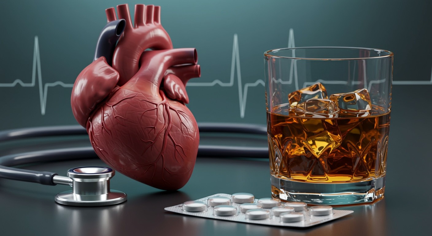 A Kamagra és alkohol együtt növelheti a szívproblémák kockázatát.