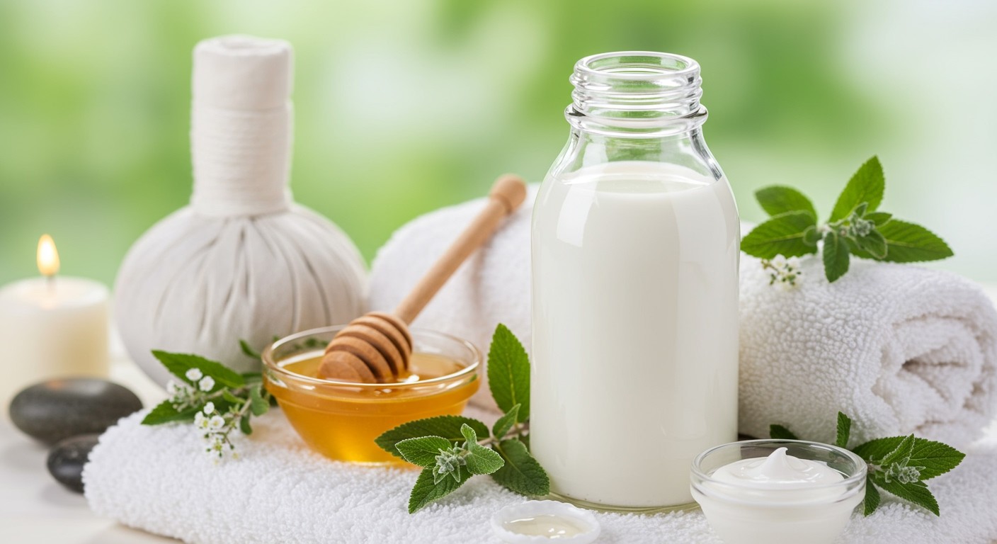 A kecsketej gazdag vitaminokban, ideális bőrápoláshoz.