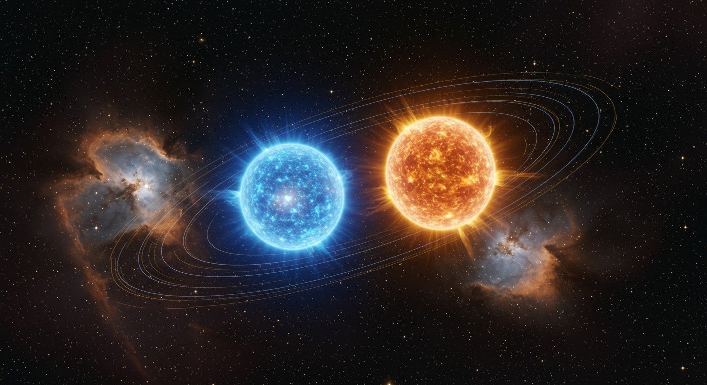 A kettős csillagrendszerek gravitációs hatása formálja fejlődésüket.