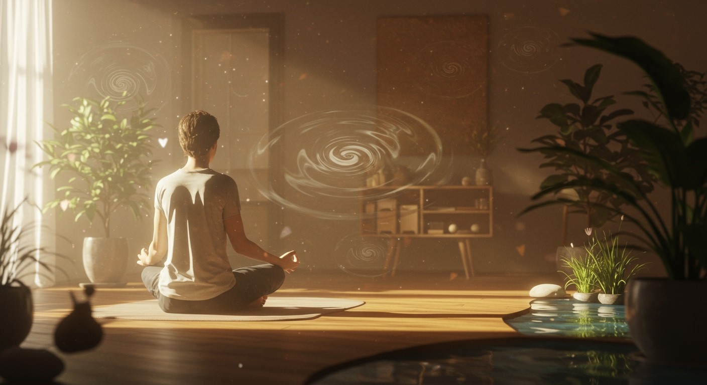 A meditáció csökkenti a kontrollvesztés érzését és szorongást.