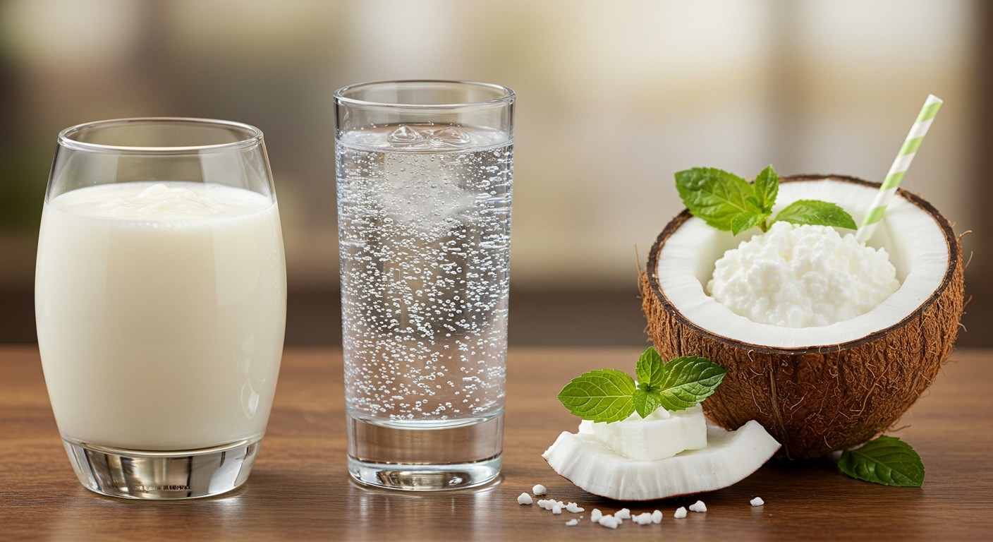 A kókuszkefir laktózmentes, ideális vegánok számára.