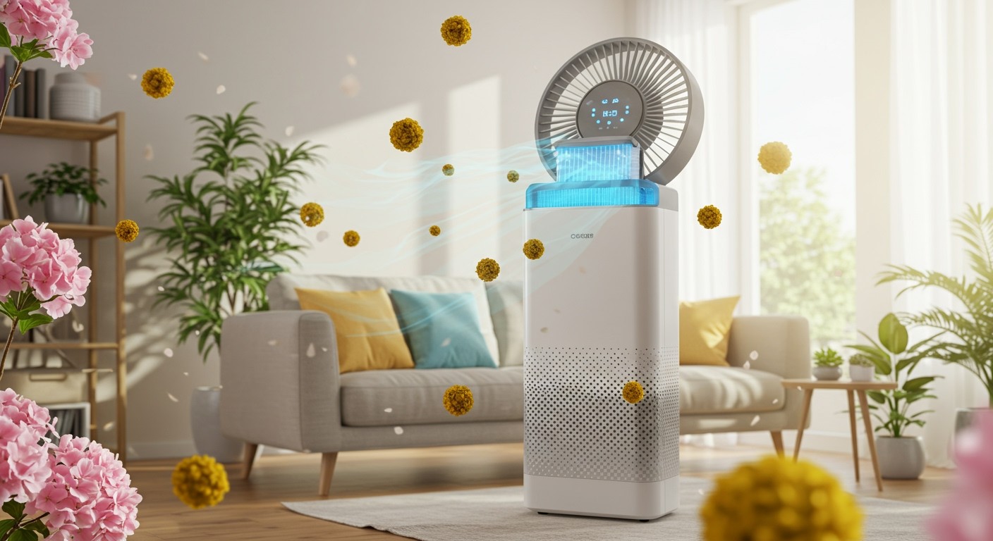 A légszűrős ventilátorok hatékonyan csökkentik az allergének jelenlétét.