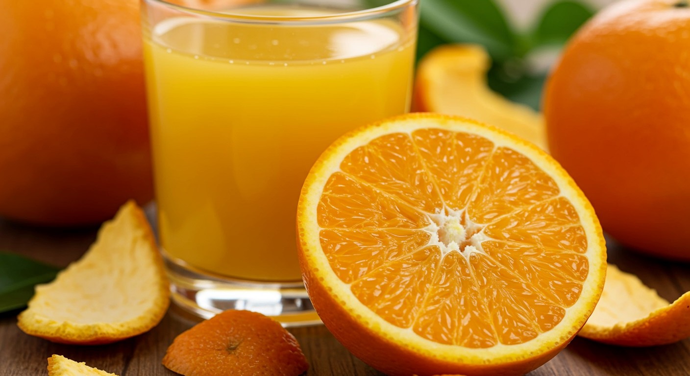 A narancslé C-vitamin-tartalma segíti a bőrfiatalítást.