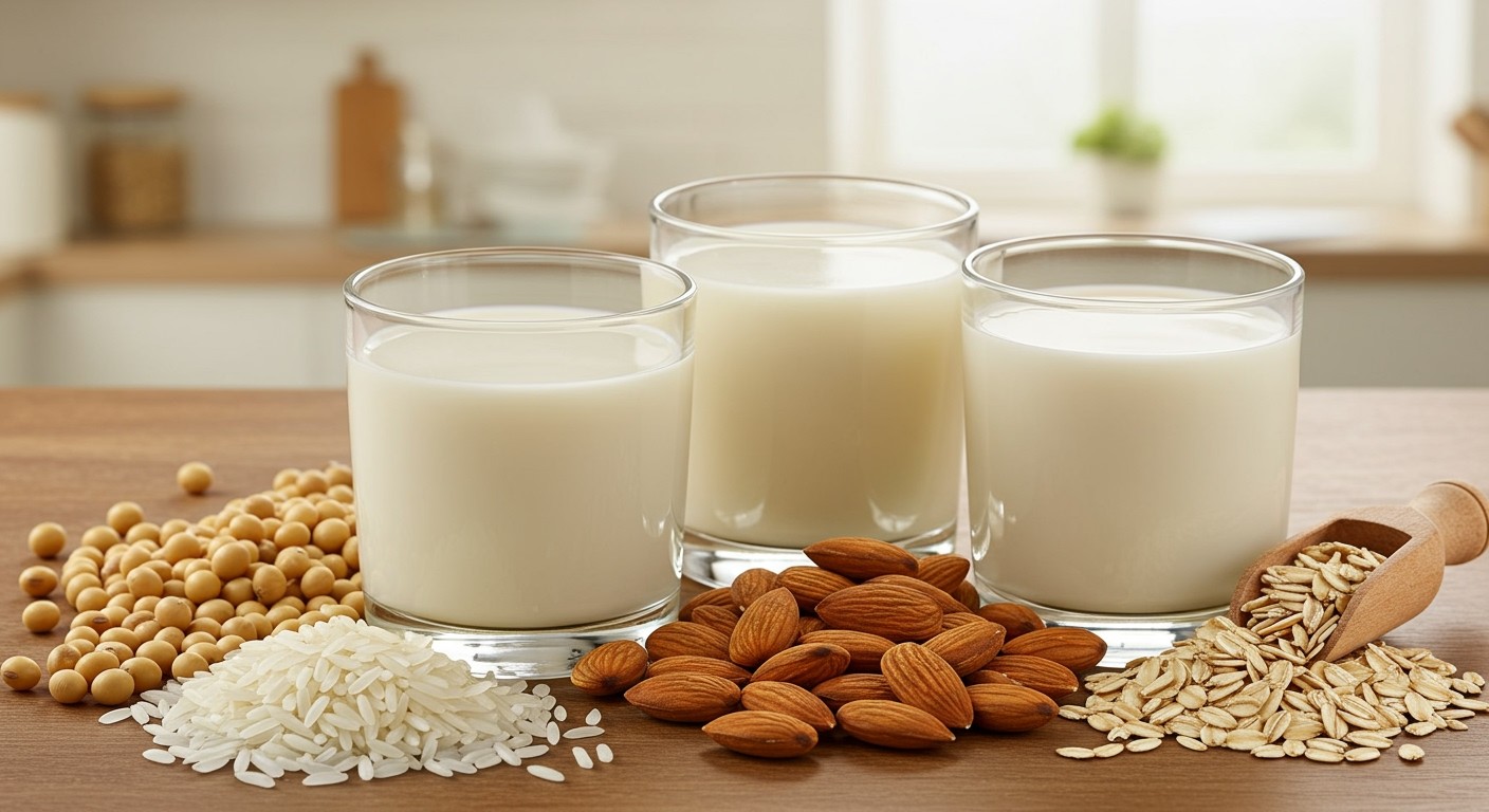 A növényi tejhelyettesítők gazdagok vitaminokban és ásványi anyagokban.